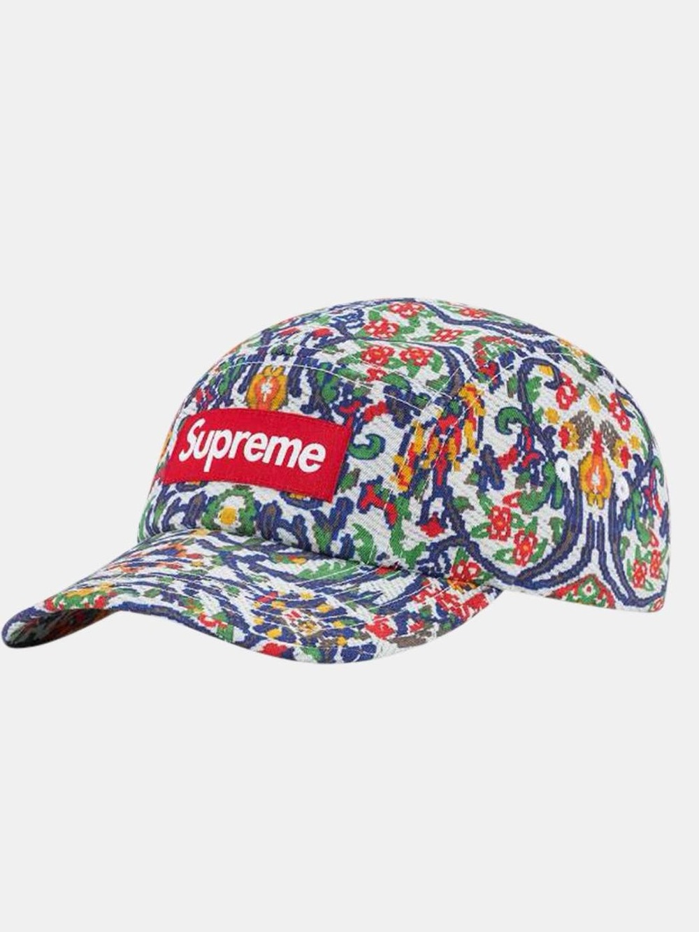 Supreme Washed Chino Twill Camp Cap - Tapestry